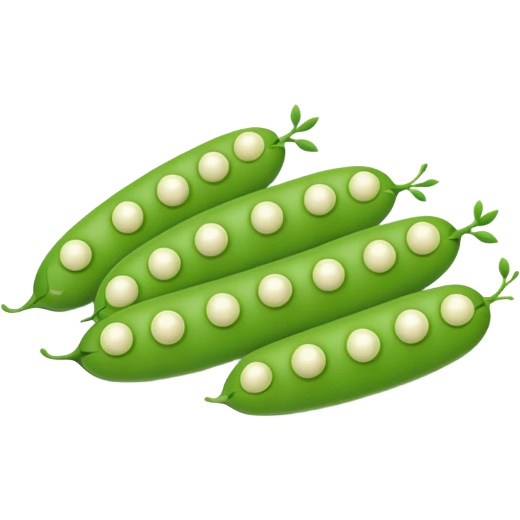 Cute  peas in pod emoji