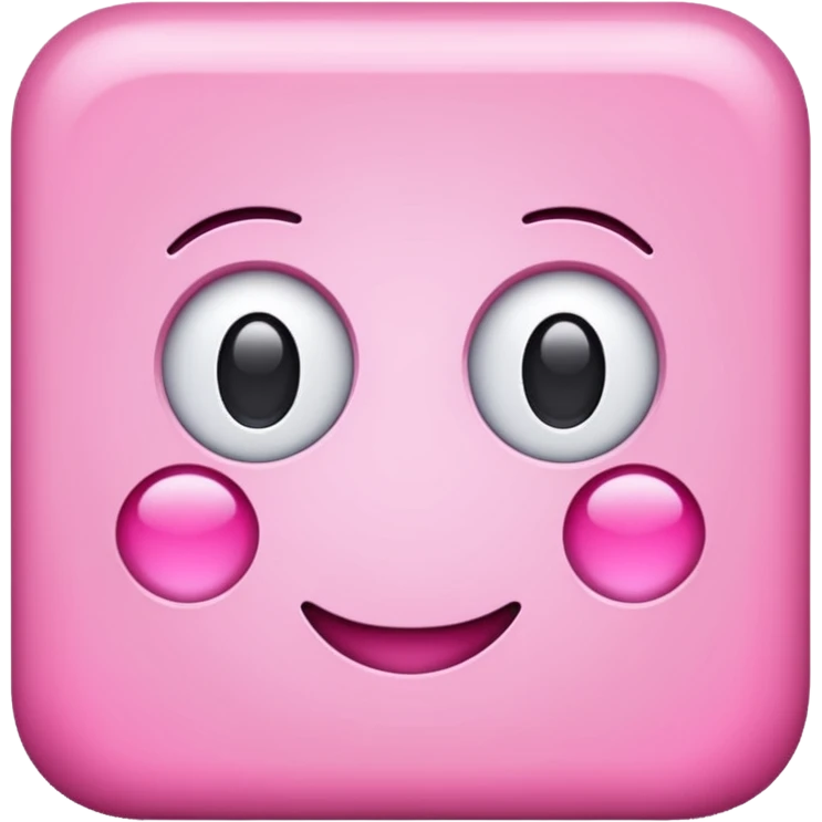 rectangulo liso en color rosado emoji