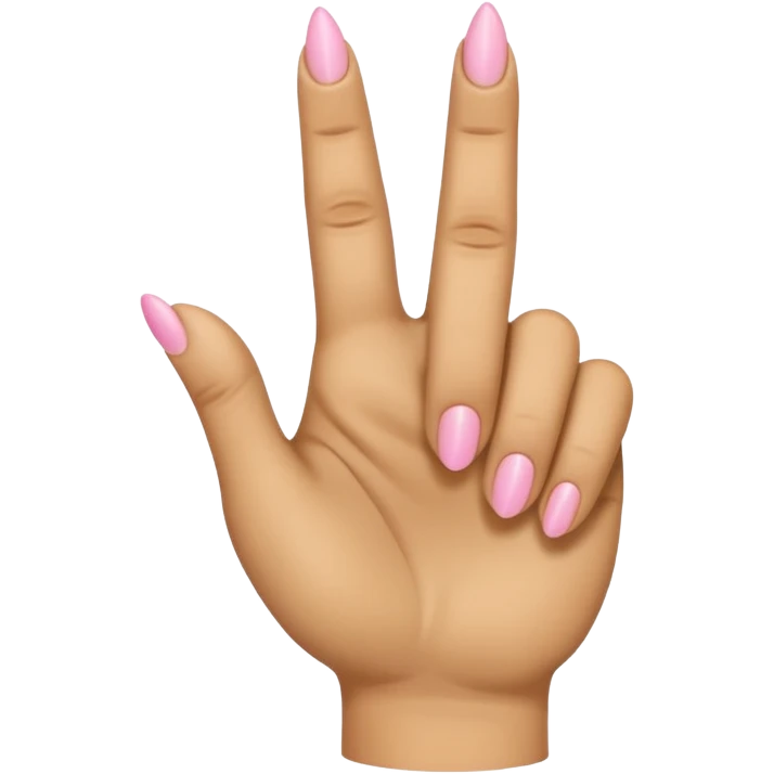 A hand with only the third finger, the thumb, and the pinky pointed up. The ring and index fingers are down emoji