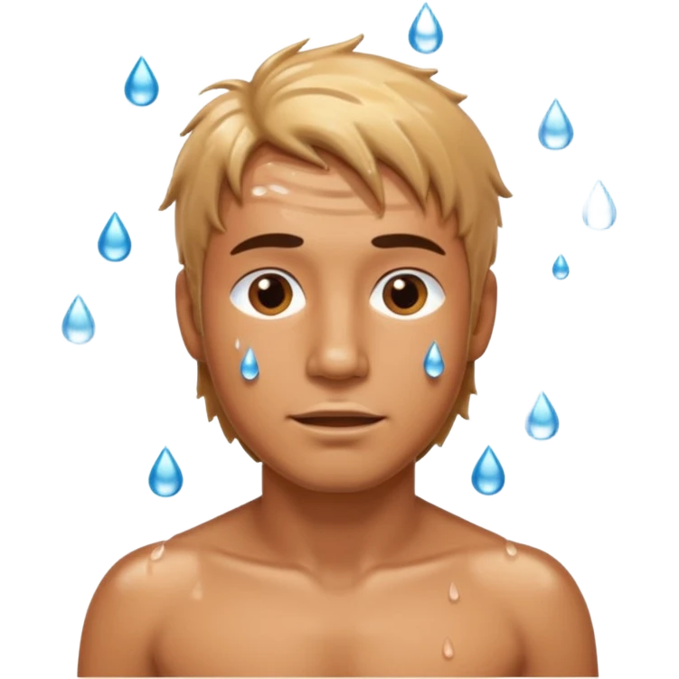 man in shower naked emoji