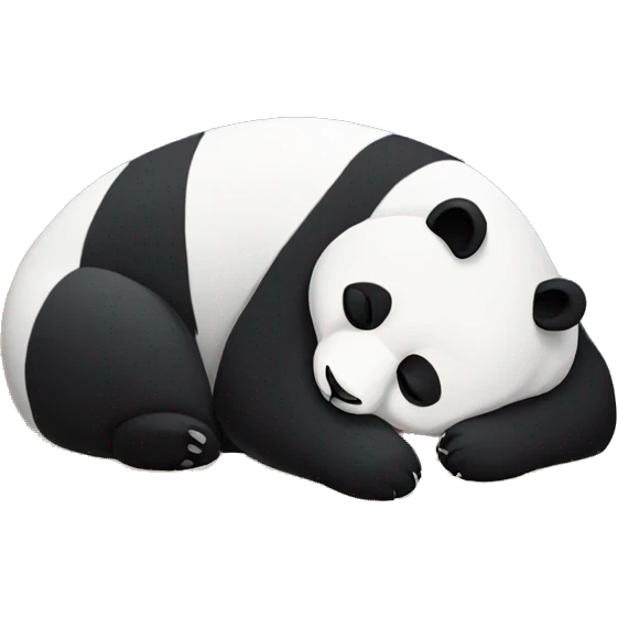 panda sleeping emoji