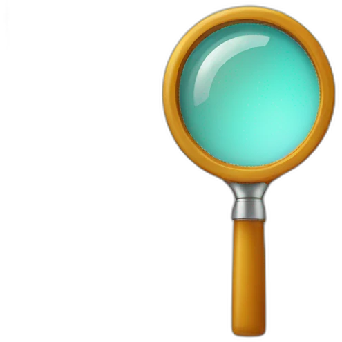 search magnifying glass on tent emoji