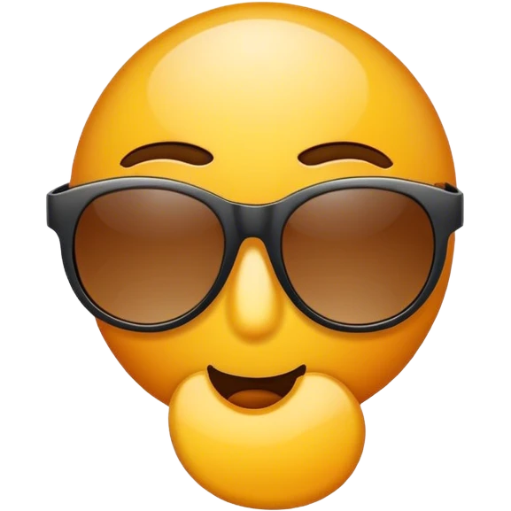 Question mark with sunglasses  emoji