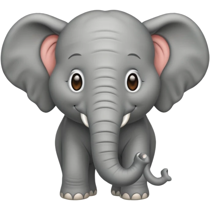 A happy elephant emoji