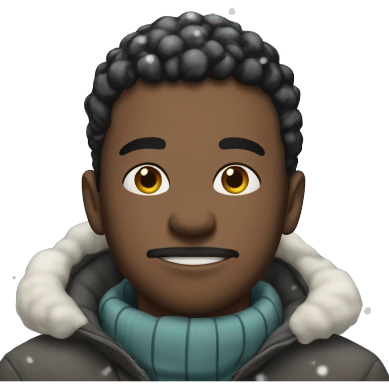 It's snowing emoji