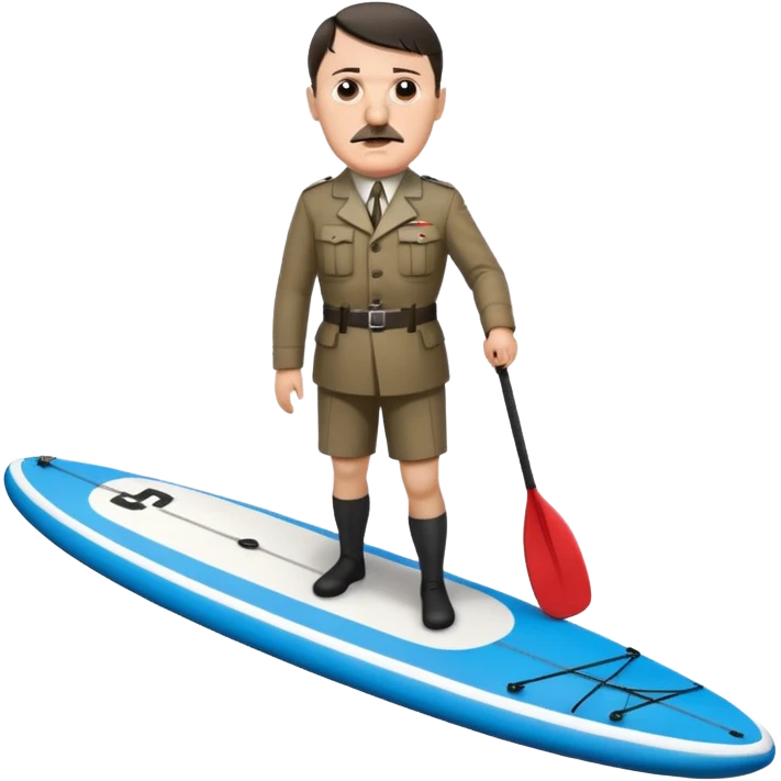 Adolf Hitler on the sup board  emoji