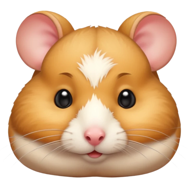 hamster laying on its side flushed cheeks drunk emoji