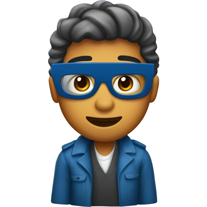 Crea un emoji de una mestra joven de 27 años que da inglés, es jefa de estudios y tiene el pelo castaño, ondulado y ojos azules emoji