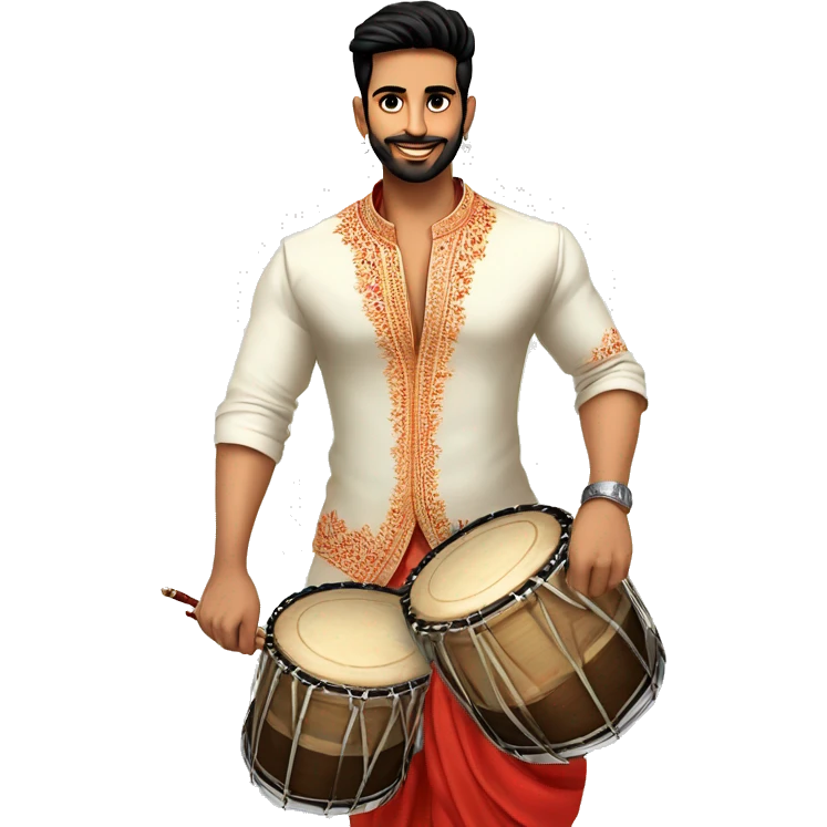 dashing dhol vakad sexy boy in modern oufit emoji
