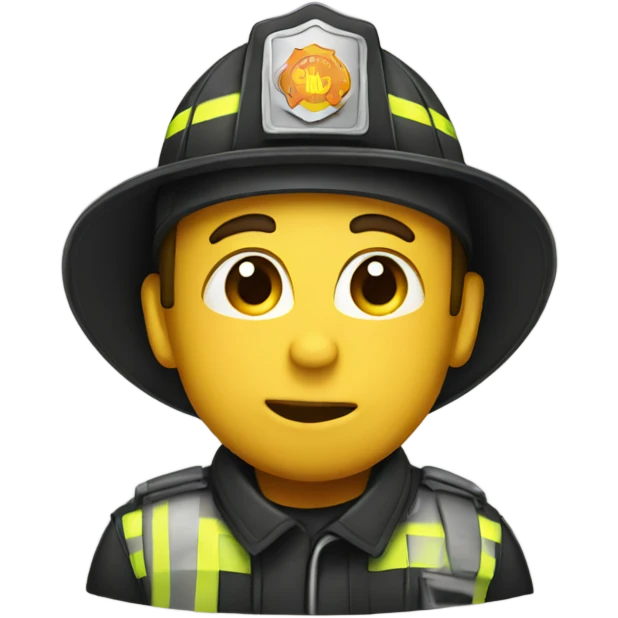 Fireman kissing emoji