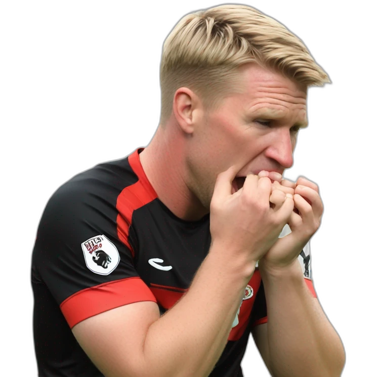 Eddie Howe biting nails emoji
