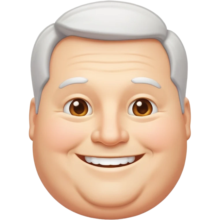 happy plump white man emoji