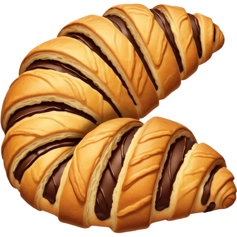 Chocolate crossaint emoji