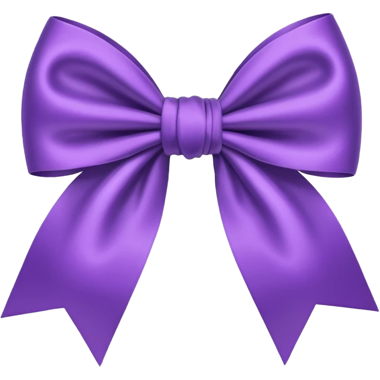 purple bow emoji
