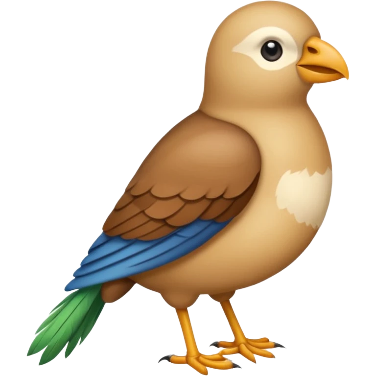 Crée un emoji de l'oiseau de la paille en queue, dans le style de cet emoji 𓆤 emoji