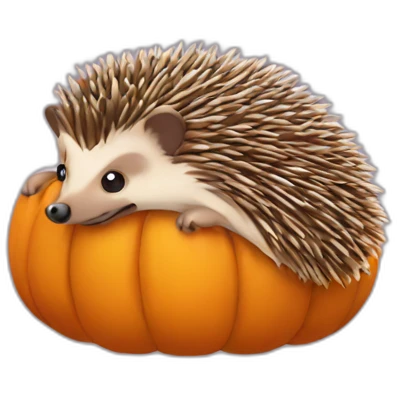 hedgehog pumpkin emoji