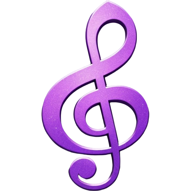glitter symbol music purple cyberpunk emoji