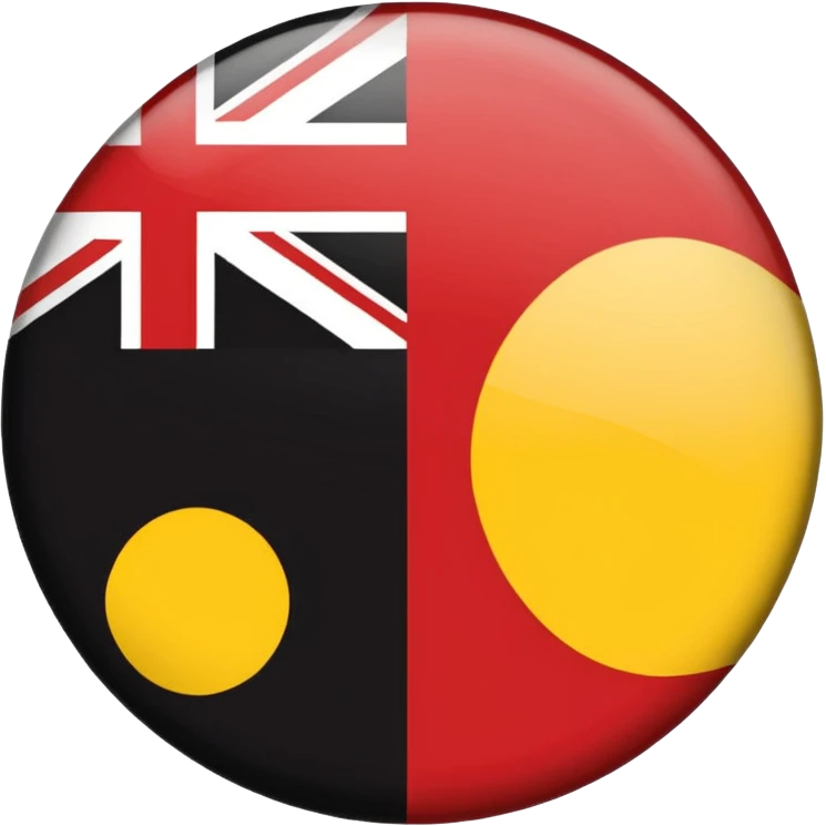 Australian aboriginal flag emoji