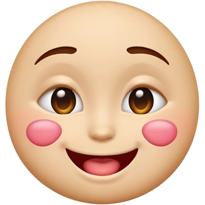 A single emoji that's feeling extreme happiness. Blushing and feeling in love. Grinning and smiling and making a kissy face. Something sweet and perfect to send to someone you love. Not a familiar love something deep and profound. Something unique. emoji