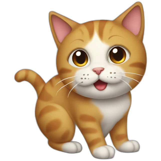 Cat that is pooping emoji