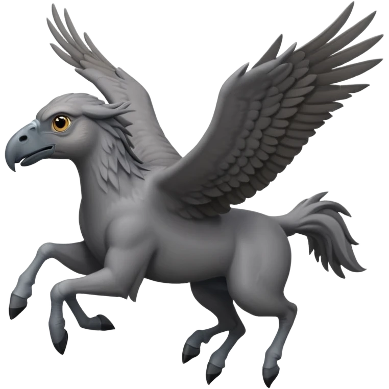 harry potter riding buckbeak emoji