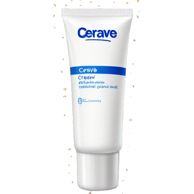 eye cream bottle with label cerave style  emoji