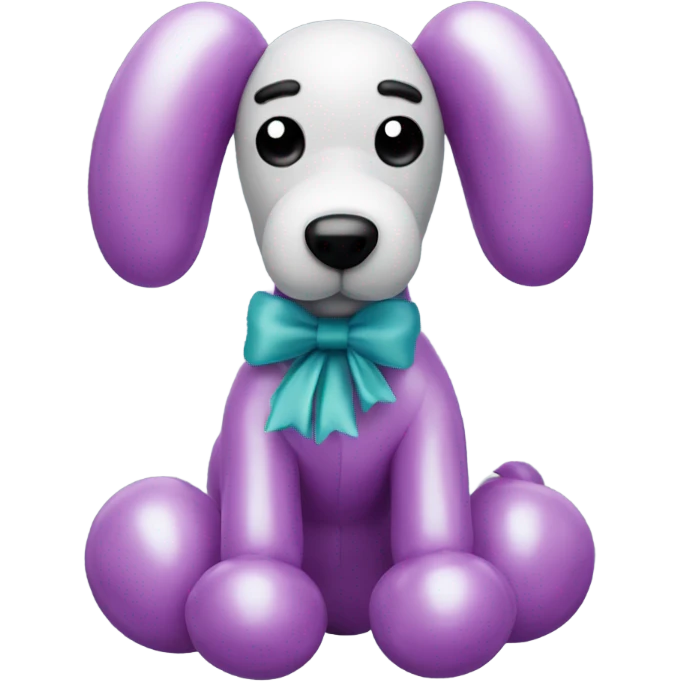 classic balloon dog made from a balloon emoji