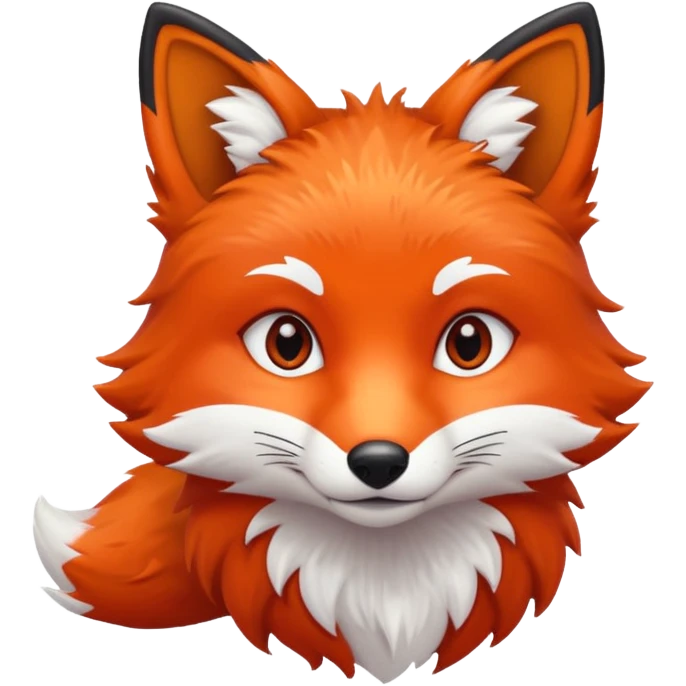 fox in snow emoji