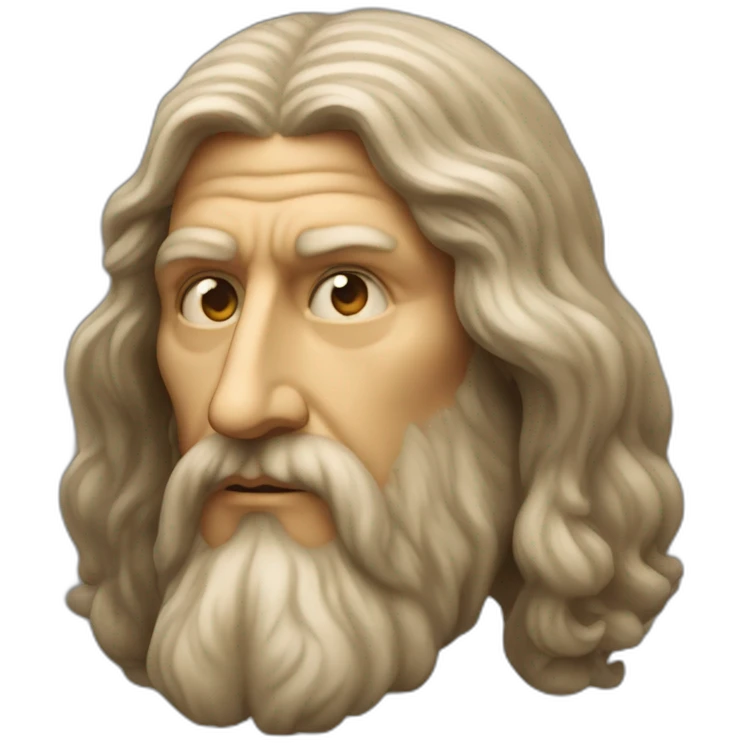 leonardo da vinci forward head emoji