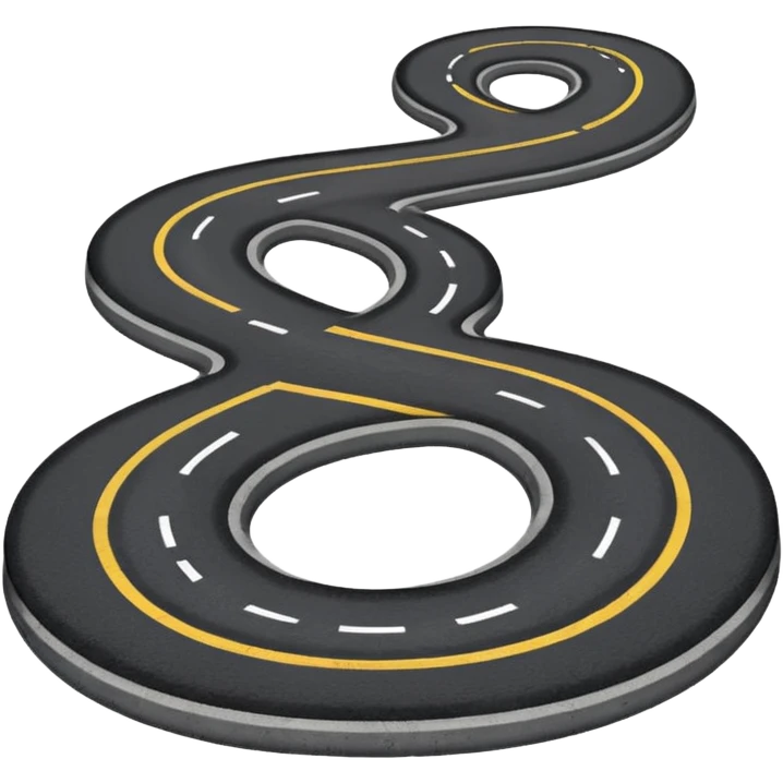 The road winding into the distance
 emoji