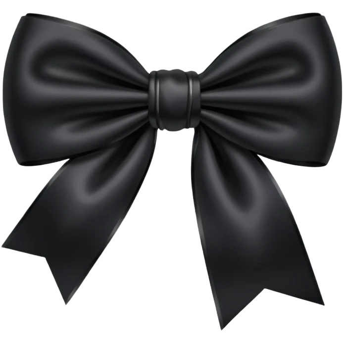 Black bow emoji