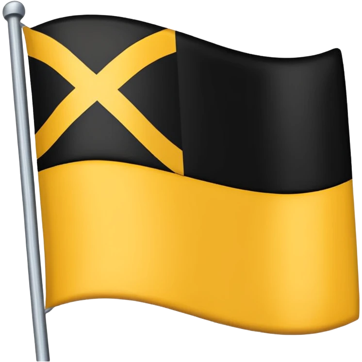 Faz uma bandeira com preto em cima e em baixo coloca amarelo emoji