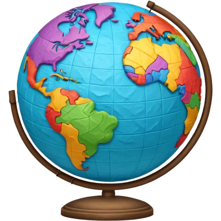 Papier-Mâché Globe emoji