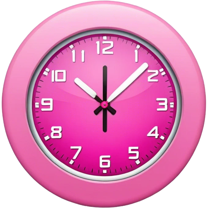 time pink emoji