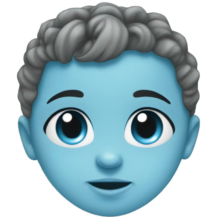 Baby blue heart emoji