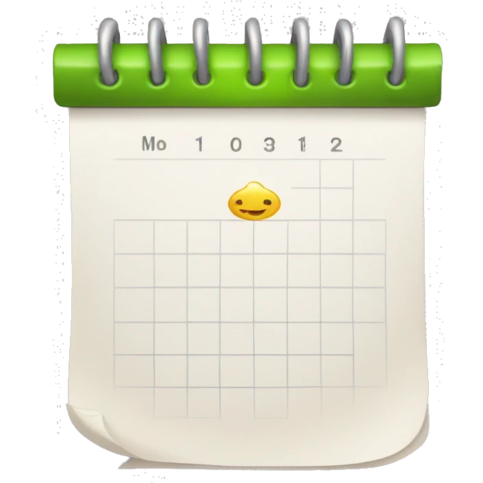 daily calendar monday emoji