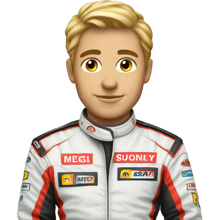 race car driver emoji