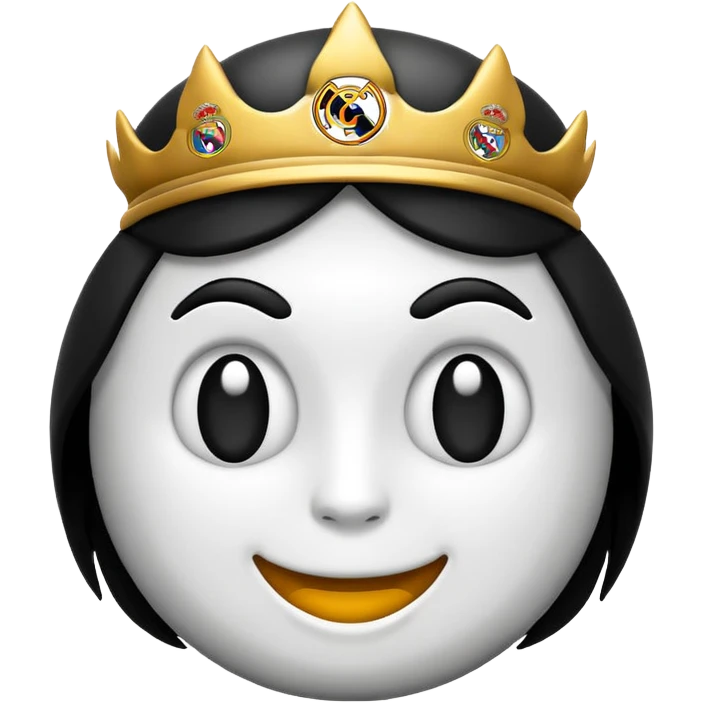 Real Madrid emoji Schwarz weiss emoji