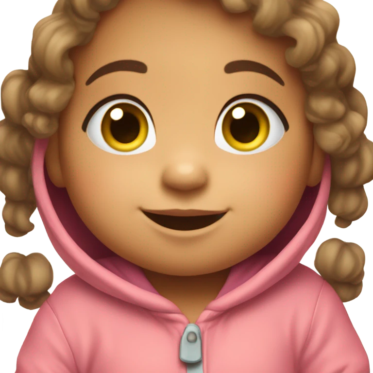 Cute baby girl  emoji