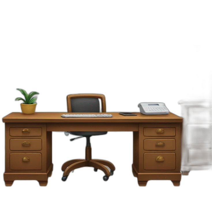 desk and laptop emoji