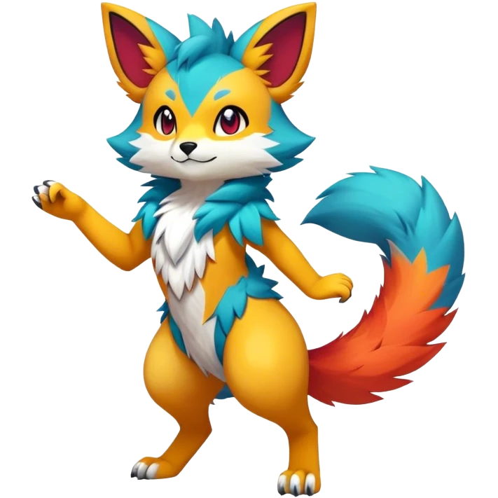 Anthro Sona Fakemon Full Body emoji