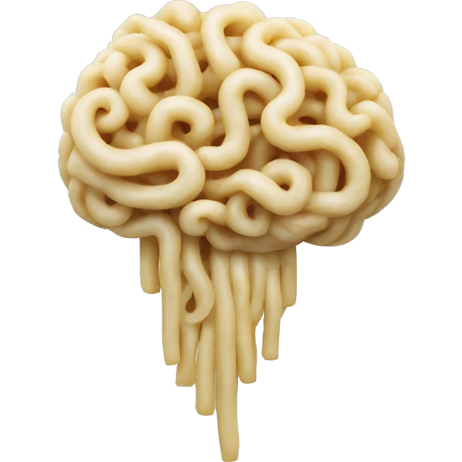 Noodle brain  emoji