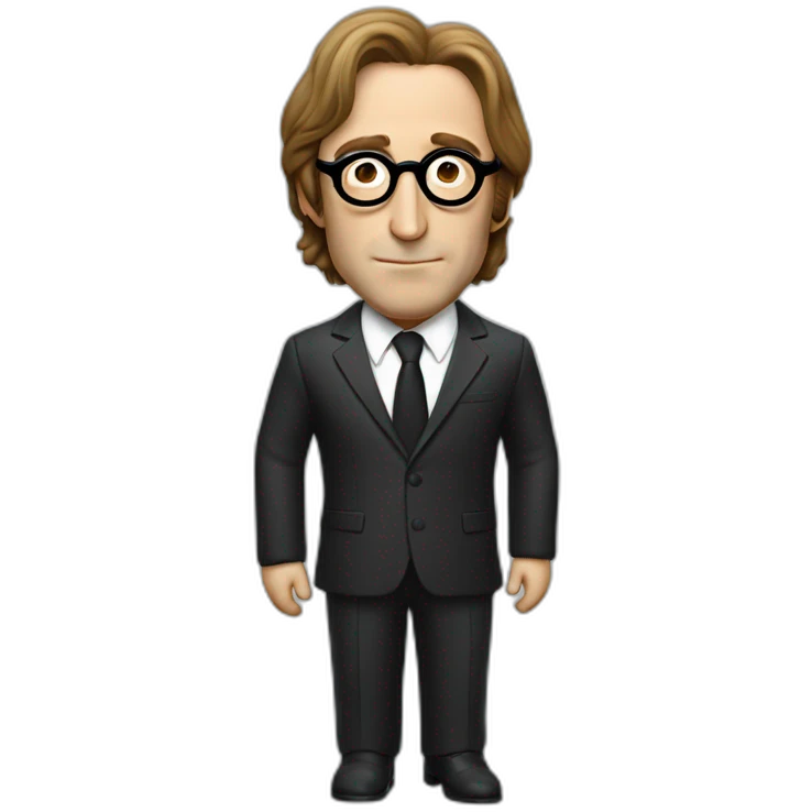 john lennon in the suit emoji