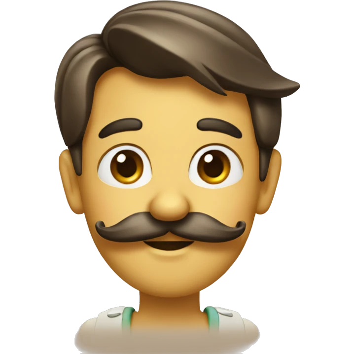 pinocchio with a mustache emoji