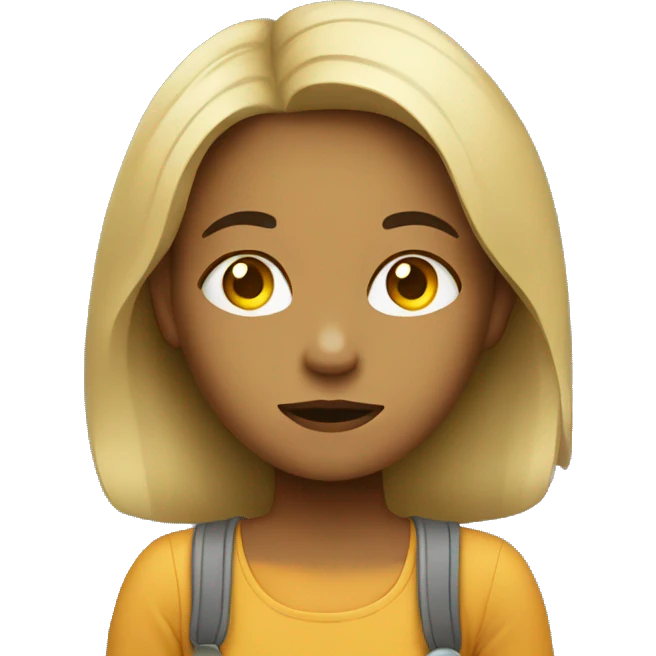 girl thinks about money emoji