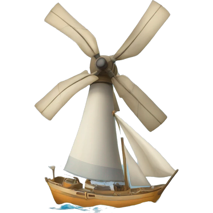 éolienne en mer emoji