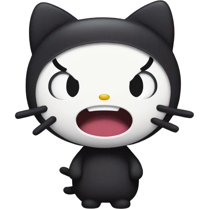 Angry kuromi hello kitty emoji