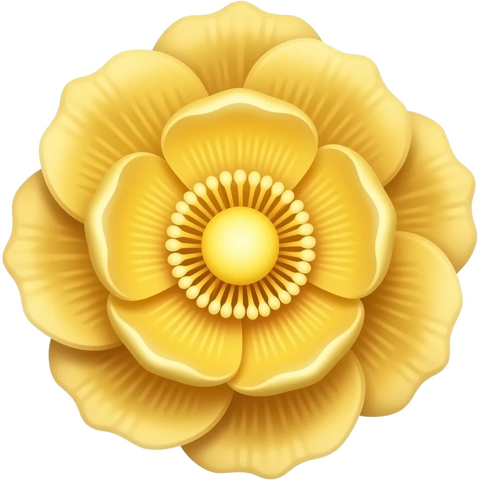 bioluminescent, detailed golden bloom emoji