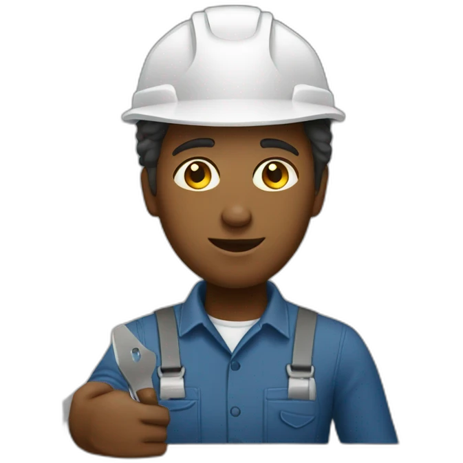 Work on table worker  emoji