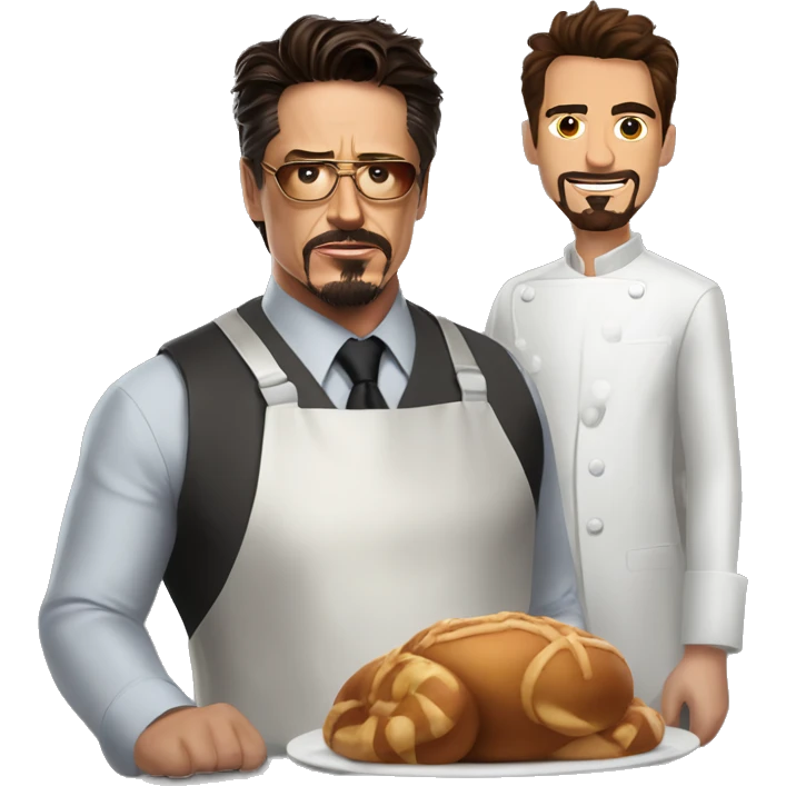 Tony Stark and that baker from New York emoji